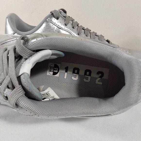 Nike Air Force 1 LV8 Dream Team Metallic Silver Low Sneaker Good Cond - 8.5 - Picture 11 of 12